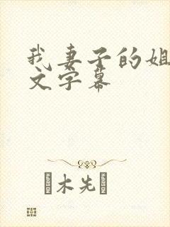 我妻子的姐姐中文字幕