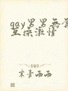 gay男男无套互操激情