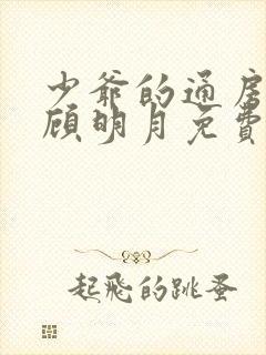 少爷的通房丫鬟顾明月免费阅读小说封面