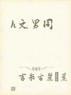 h文男同
