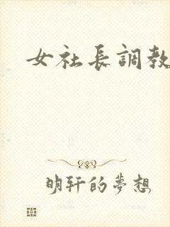 女社长调教双飞