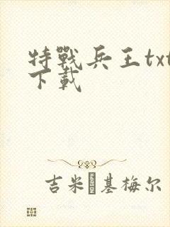 特战兵王txt下载