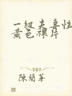 一级夫妻性生活黄色裸片