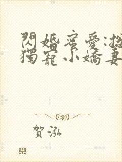 闪婚蜜爱:总裁独宠小娇妻封面