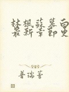 林枫苏慕白小说最新章节更新内容起点封面