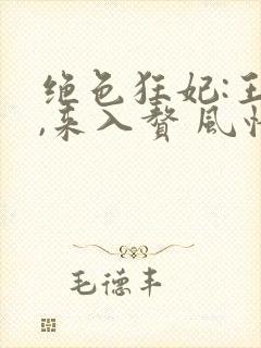 绝色狂妃:王爷,来入赘 风情万种