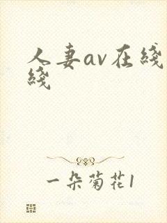 人妻av在线在线