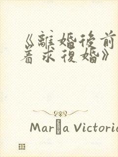 《离婚后前夫哭着求复婚》小说