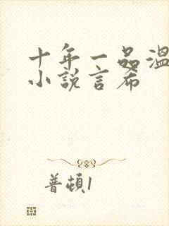 十年一品温如言小说言希