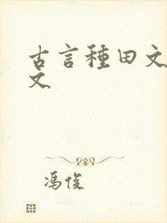 古言种田文甜宠文封面