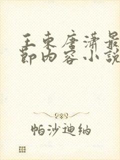 王东唐潇最新章节内容小说