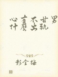 心有不甘男主为什么出轨封面