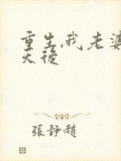 重生,我老婆是天后