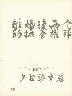 离婚后两个孩子的抚养权归谁