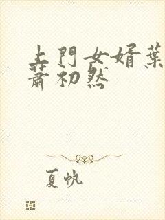 上门女婿叶辰和萧初然