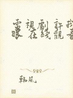 电视剧 许我耀眼 在线观看