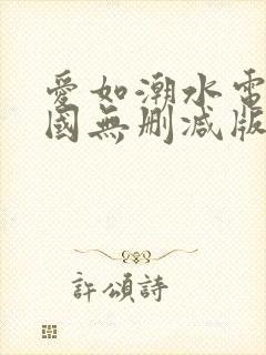 爱如潮水电影韩国无删减版