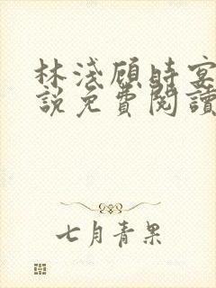 林浅顾时宴的小说免费阅读