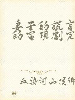 妻子的谎言免费的电视剧完整版高清