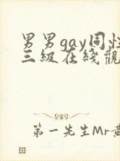 男男gay同性三级在线观看
