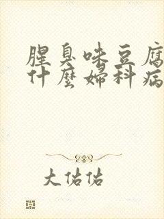 腥臭味豆腐渣是什么妇科病