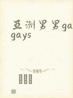亚洲男男gaygays