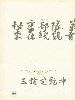 秘密部队 第3季在线观看全集免费播放