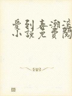 爱到春潮滚滚来小说免费阅读