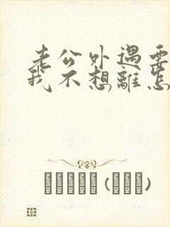 老公外遇要离婚我不想离怎么办