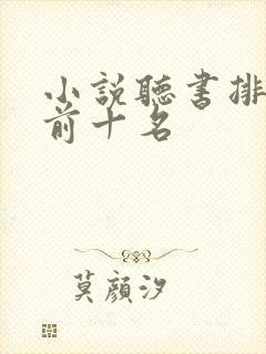 小说听书排行榜前十名