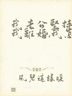 我老公坚持要和我离婚,我怎么办