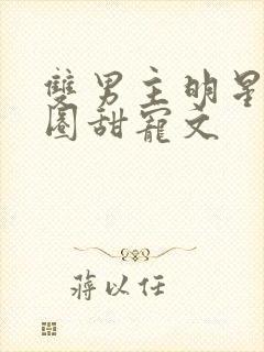 双男主明星娱乐圈甜宠文