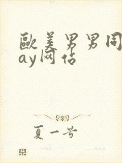 欧美男男同志gay网站