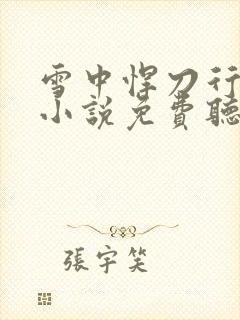 雪中悍刀行有声小说免费听书