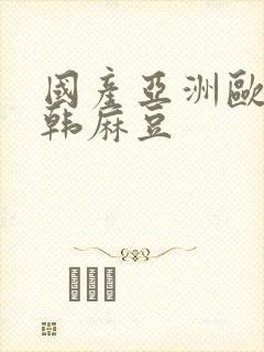 国产亚洲欧美日韩麻豆