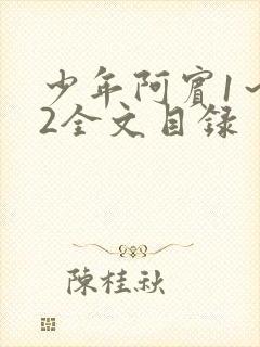 少年阿宾1～72全文目录封面