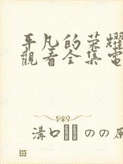 平凡的荣耀免费观看全集电视剧高清