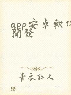 app安卓软件开发