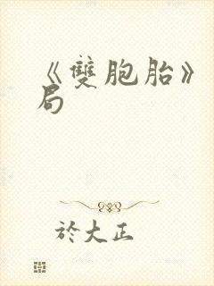 《双胞胎》大结局