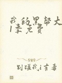 我的黑帮大佬第1季免费封面