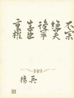 重生后绝不嫁给权臣宁芙宗肆