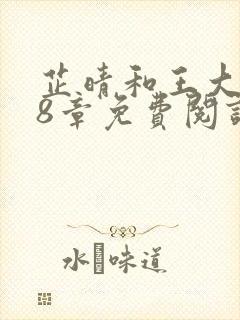 芷晴和王大海第8章免费阅读笔趣阁