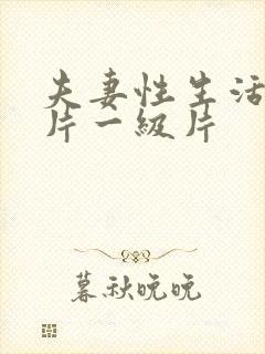 夫妻性生活黄色片一级片