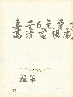 妻子6免费完整高清电视剧在线看封面