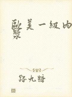 欧美一级内射白浆