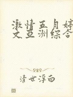 激情五月婷婷中文亚洲综合封面