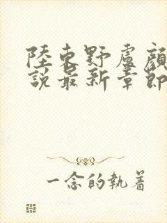 陆东野卢颜溪小说最新章节更新时间查询