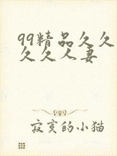 99精品久久久久久人妻