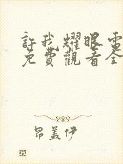 许我耀眼电视剧免费观看全集高清