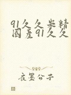 91久久米精品国产91久久久封面
